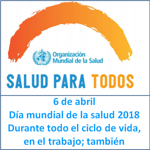 6 d'abril Dia mundial de la salut 2018